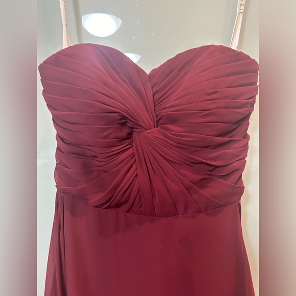 Azazie Ginette Cabernet Dress - Picture 5 of 8